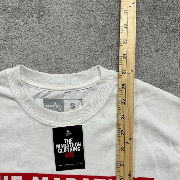 The Marathon Nipsey Hussle T‎ Shirt Men Small White Box Streetwear Hip Hop Rap - Picture 3 of 5
